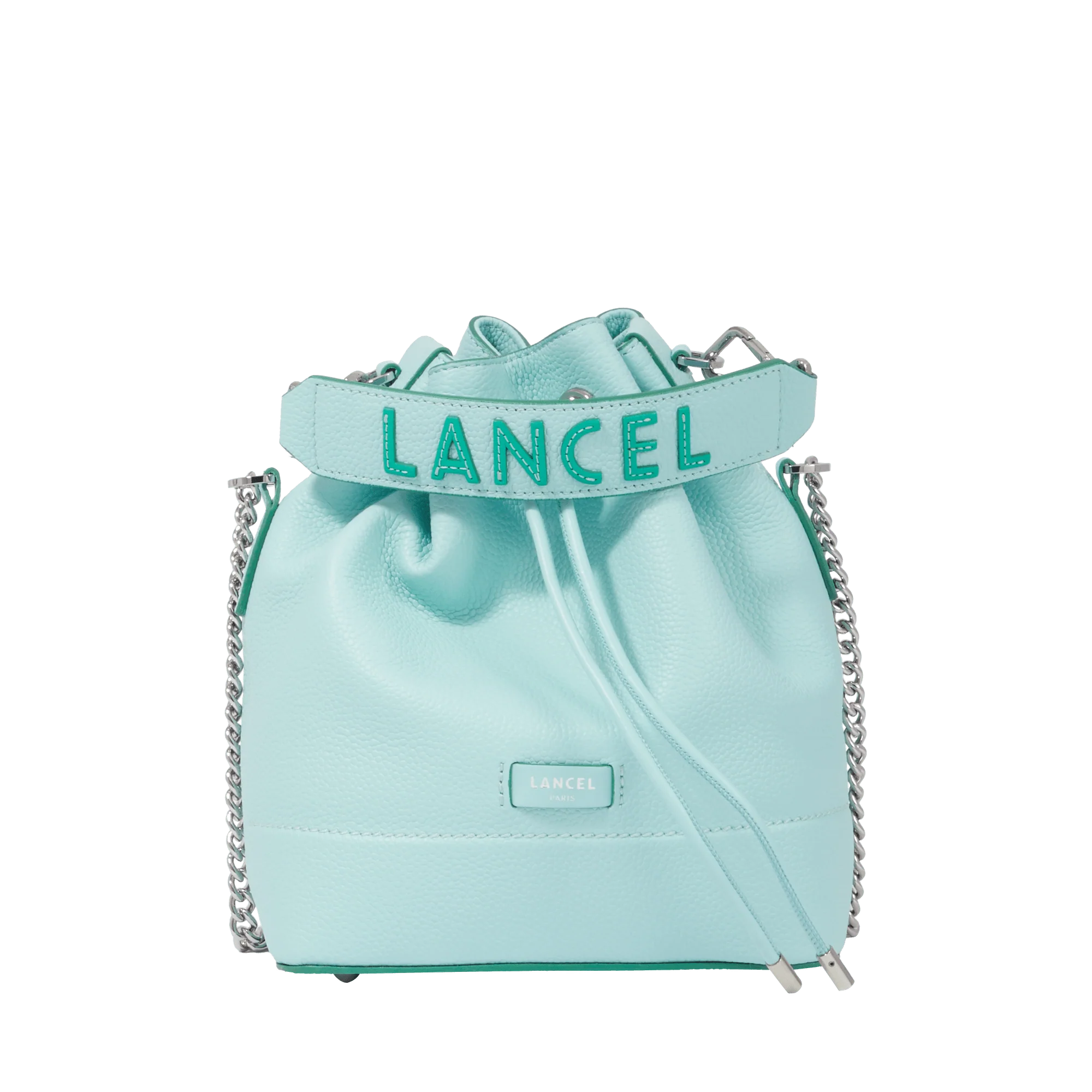 S bucket bag Ninon de Lancel-Menthe/Emeraude