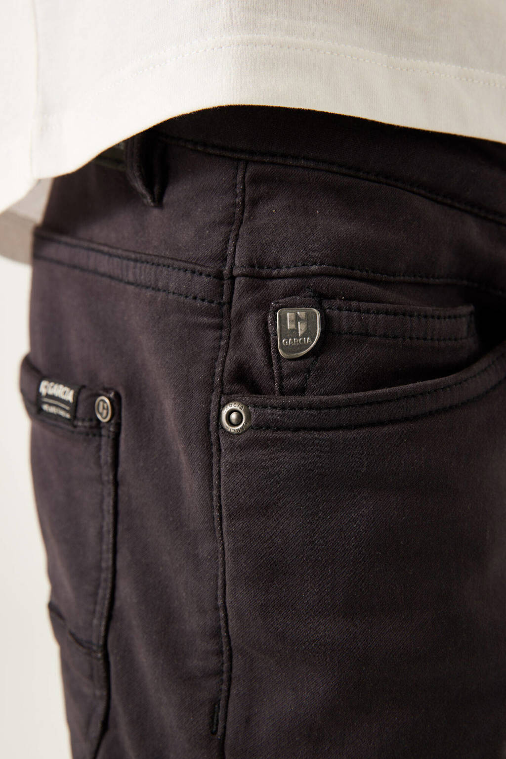 Garcia regular fit denim short Lazlo short dark grey denim