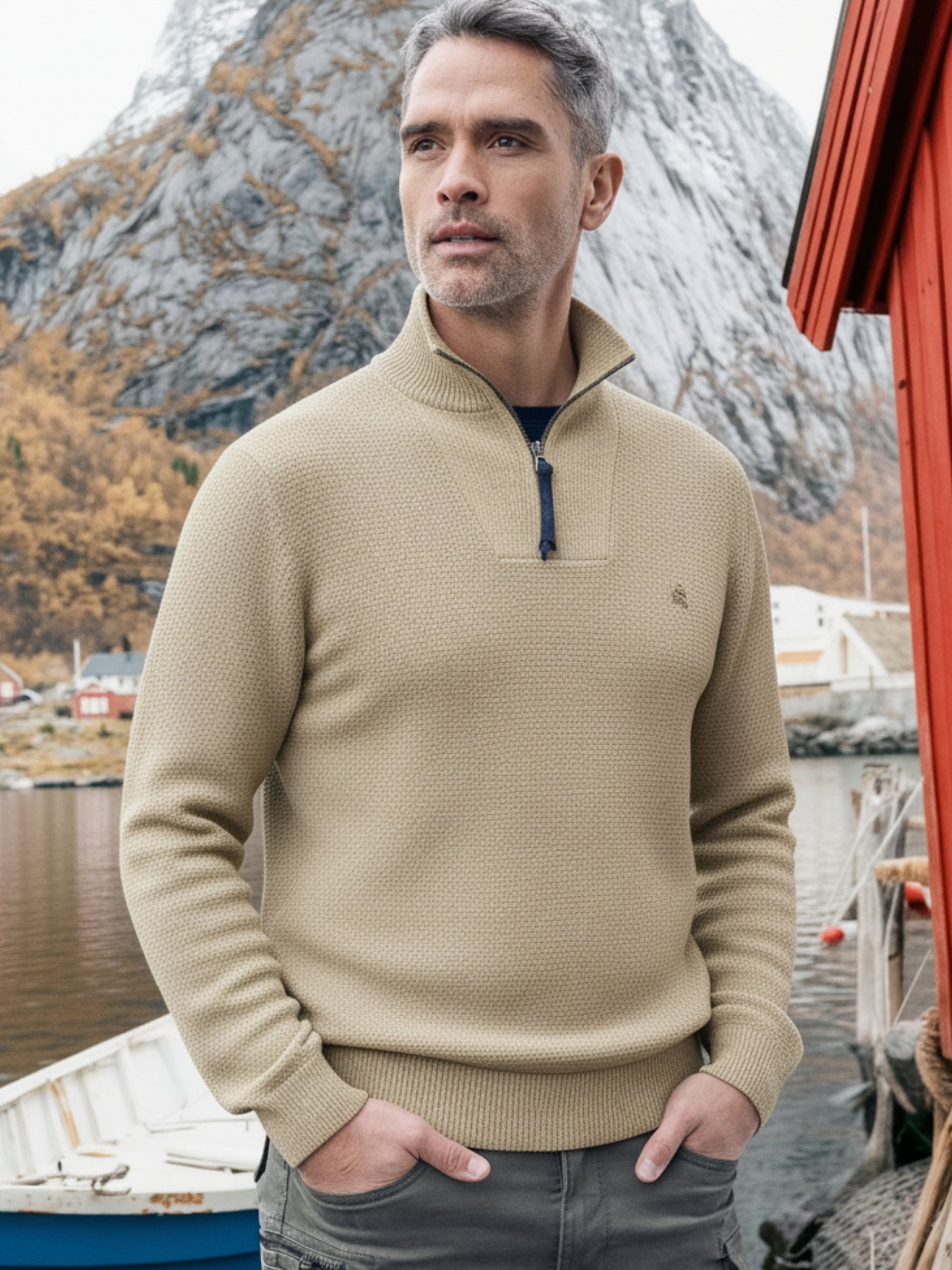 Herren Stricktroyer in Twist-Struktur