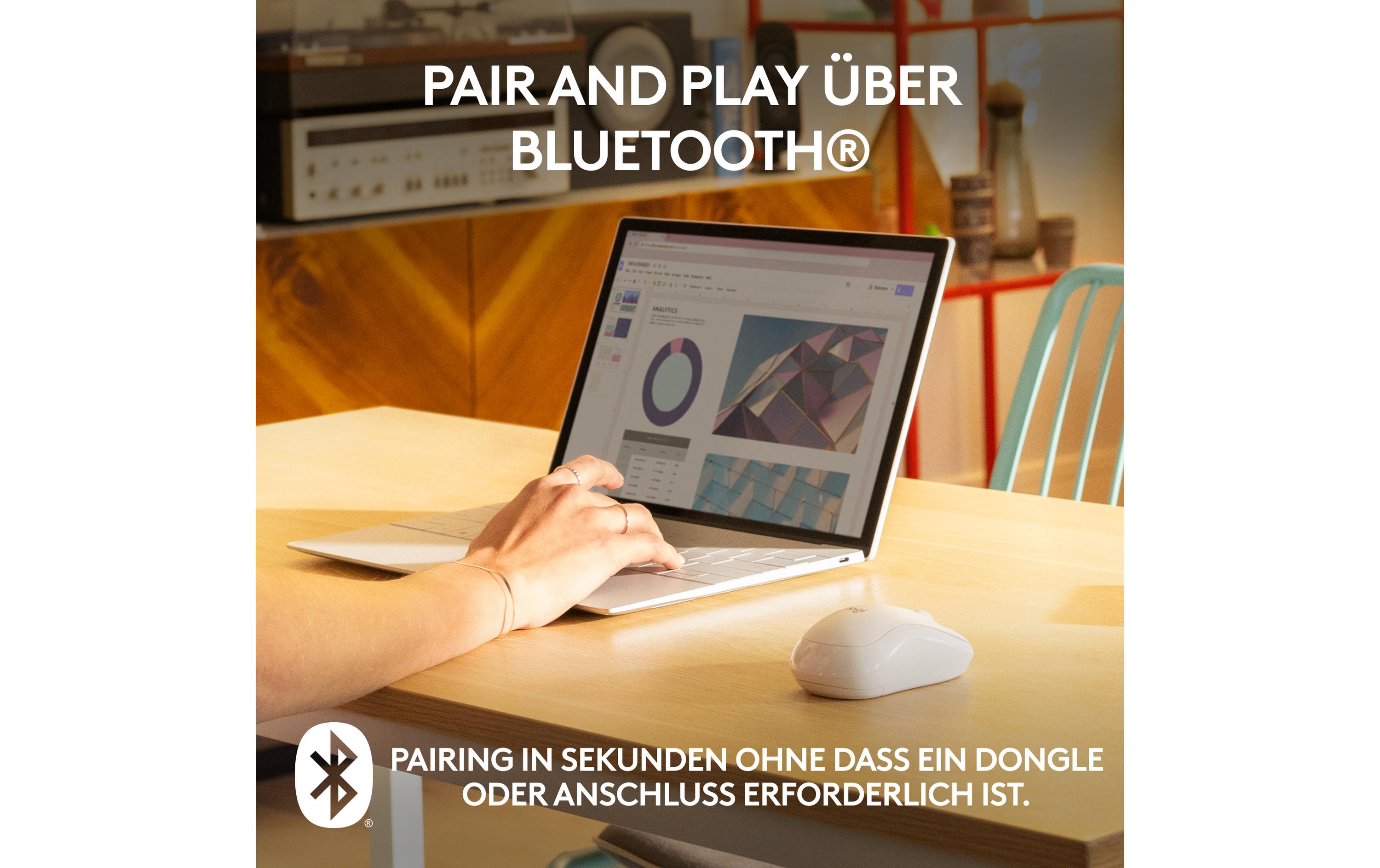 Maus M240 Silent BluetoothGeräuscharme Bluetooth-Maus mit langer Batterielaufzeit und komfortablem Design