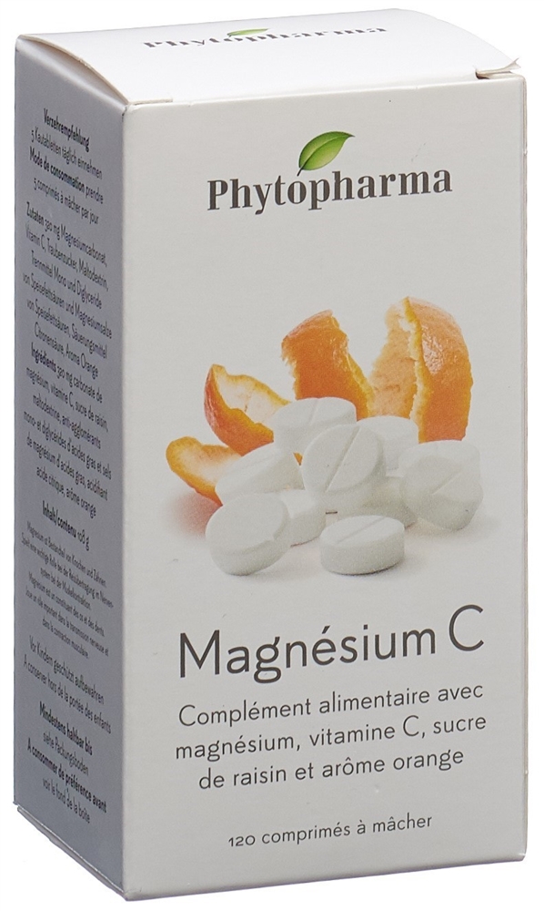 PHYTOPHARMA Magnesium C<br>120 Stück, Kautablette
