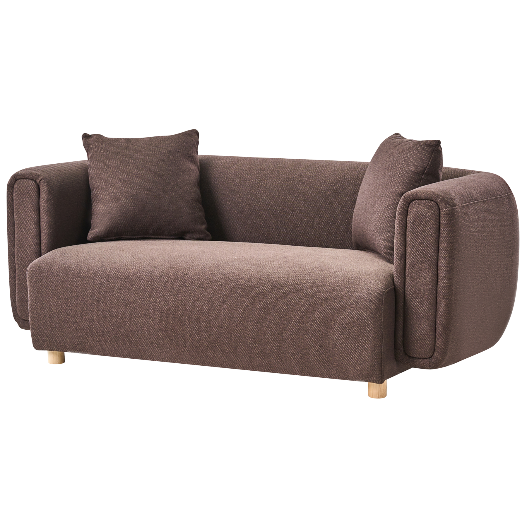 Beliani - LILLEROD - Tweezitbank - Donkerbruin - Polyester