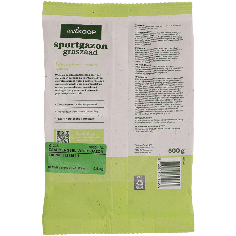 Welkoop - Sportgazon Graszaad - 18 m2
