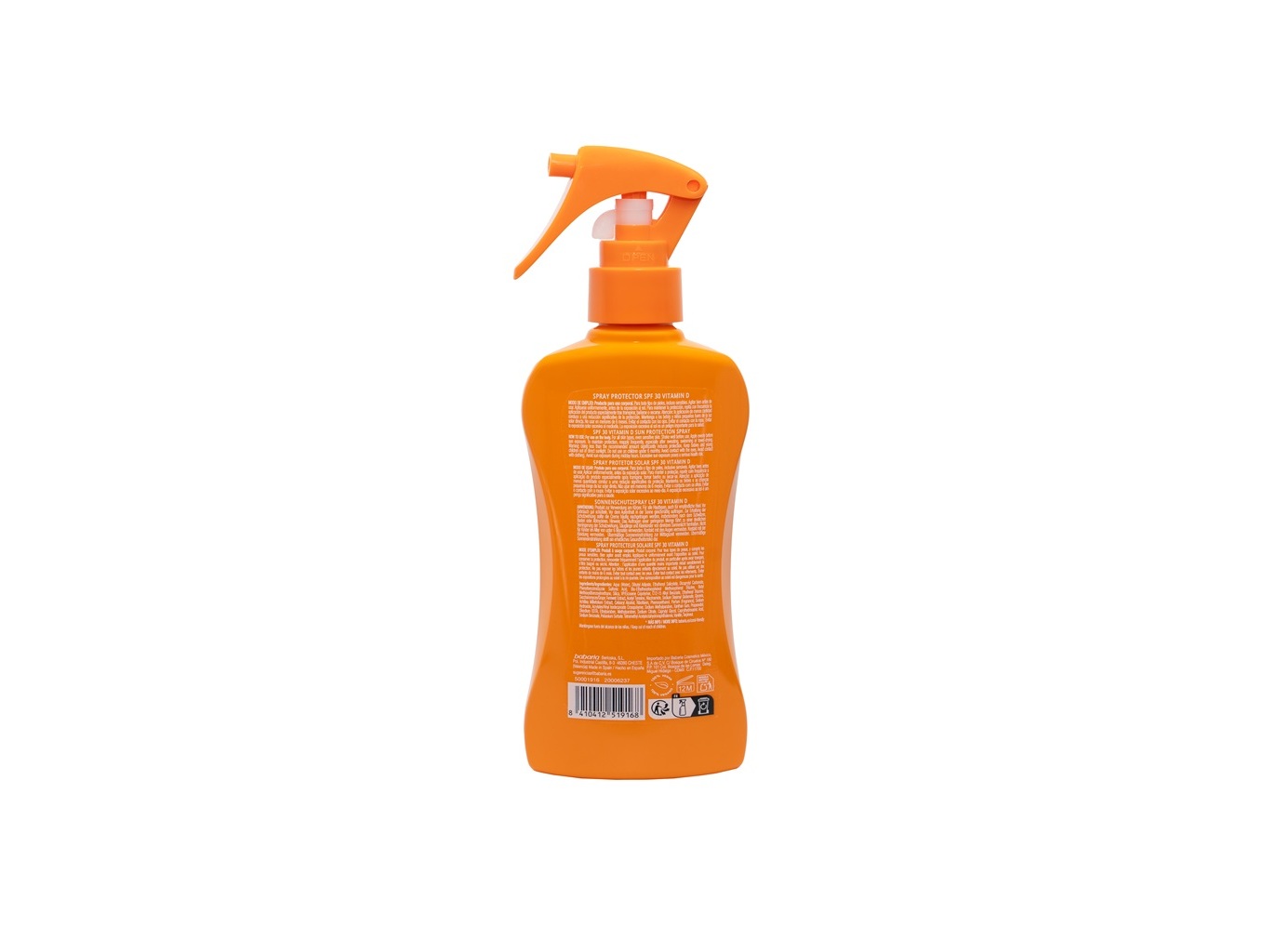 LEITE PROTECTOR SOLAR BABARIA SPRAY VITAMINA D SPF30 200ML
