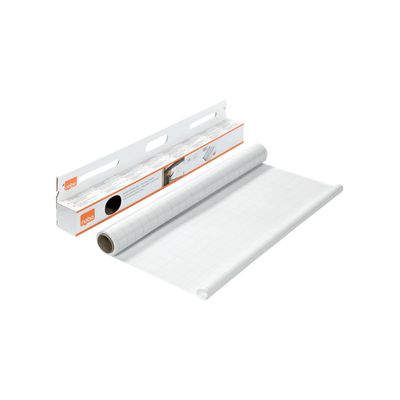 Nobo Instant - 25 Feuilles - rouleau électrostatique repositionnable - 60 x 80 cm - blanc quadrillé