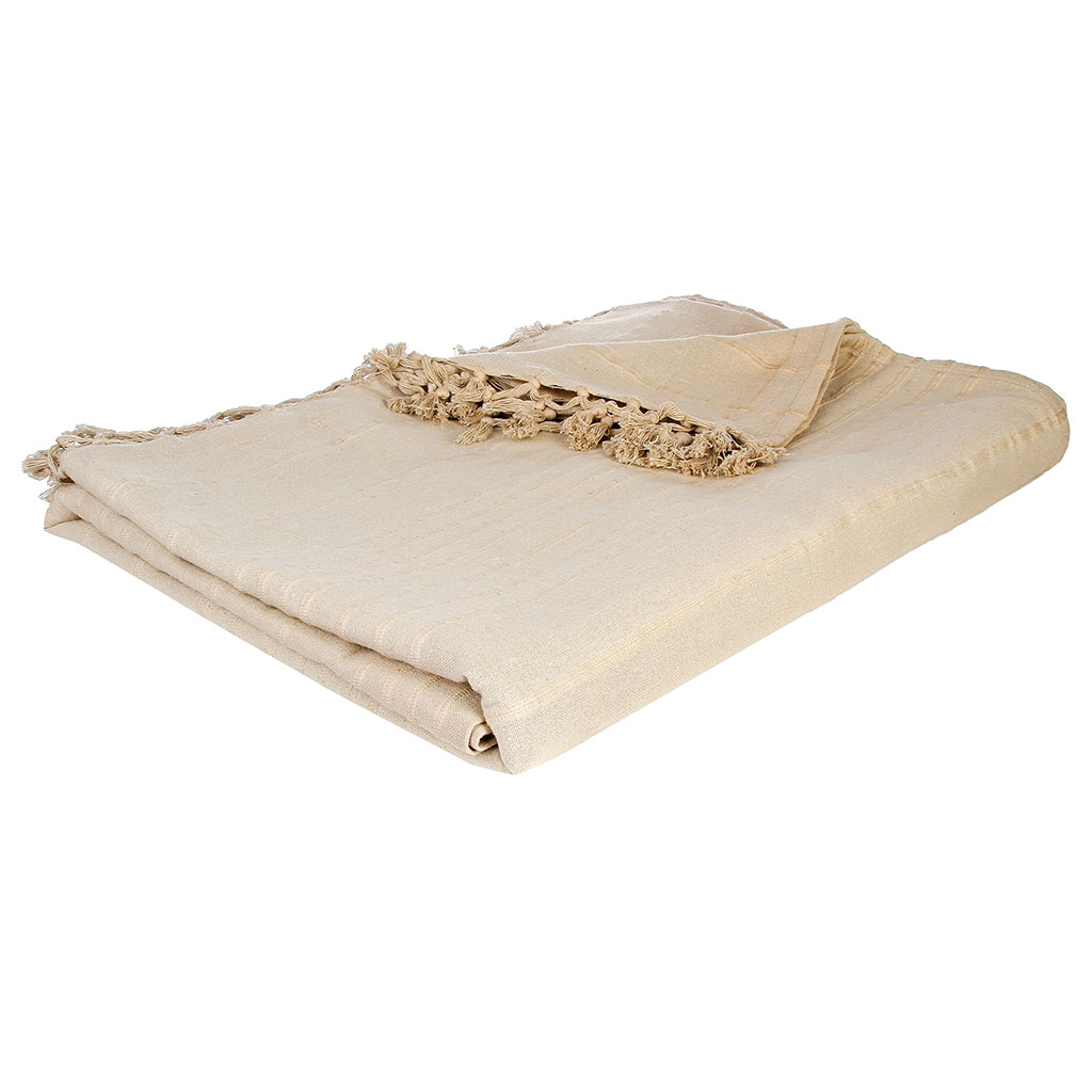 Jeté de lit coton lin 230x250cm