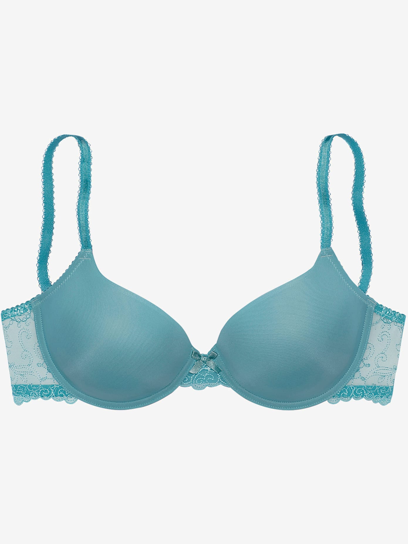 Soutien-gorge à coques féminin avec dentelle latérale