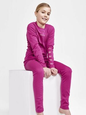 Craft Core Warm JR Superundertøy, Roxo-Coral