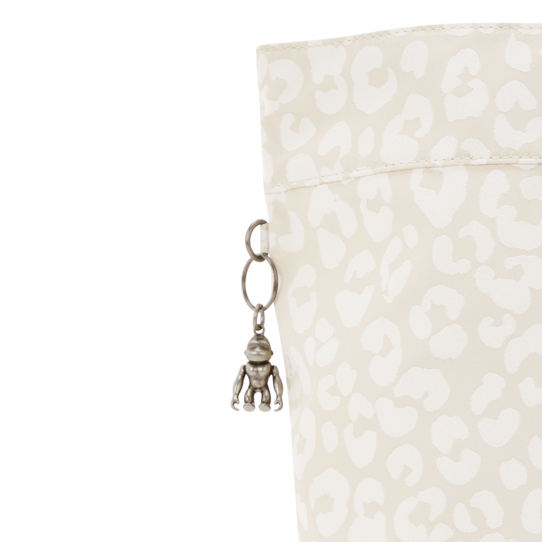 COLISSA Grand fourre-tout avec compartiment pour ordinateur portable - White Cheetah J