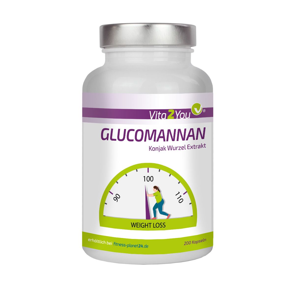 Vita2You Glucomannan Kapseln 4000mg hochdosiert