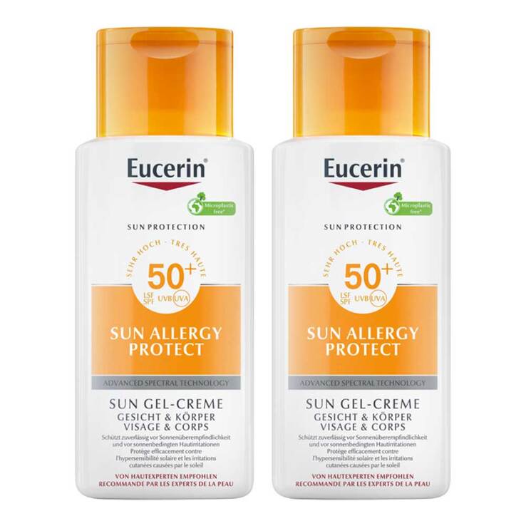Eucerin Sonnen Allergie Schutz Sun Creme-Gel LSF 5, 2x150 ml