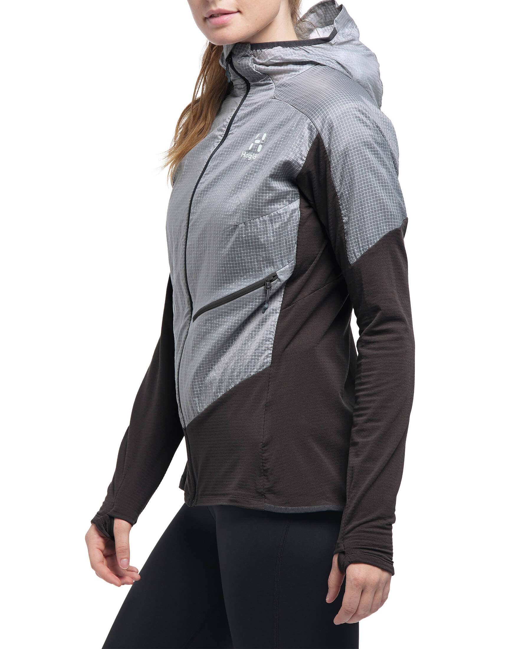 Haglöfs| Damen Fleecejacke L.I.M Hybrid Hood