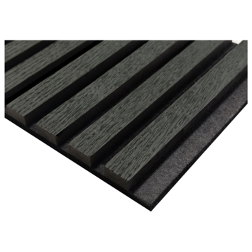 Lattenwand zwart eiken 260 x 52,6 cm dikte 22 mm
