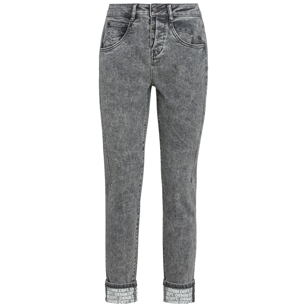 Gina Benotti Damen Hose in Slim-Optik grau