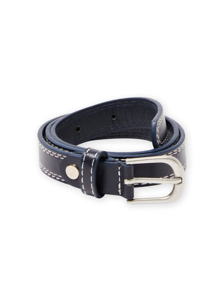 Ceinture bleu marine à coutures apparentes enfant garçon