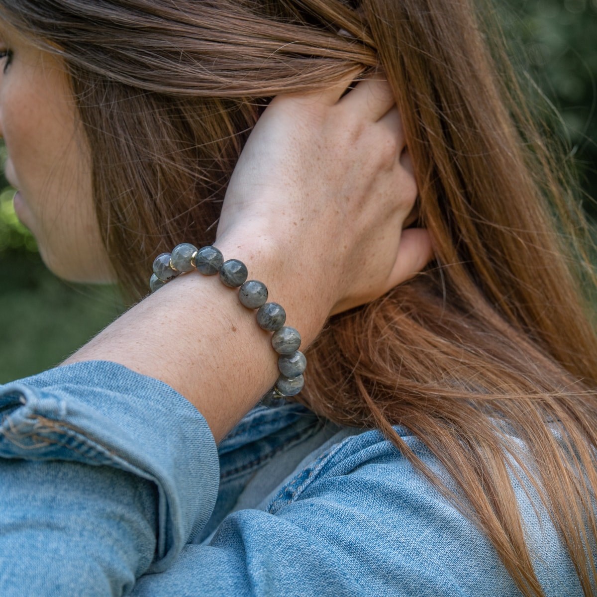 Bracelet Kamelia en pierres naturelles Spectrolite