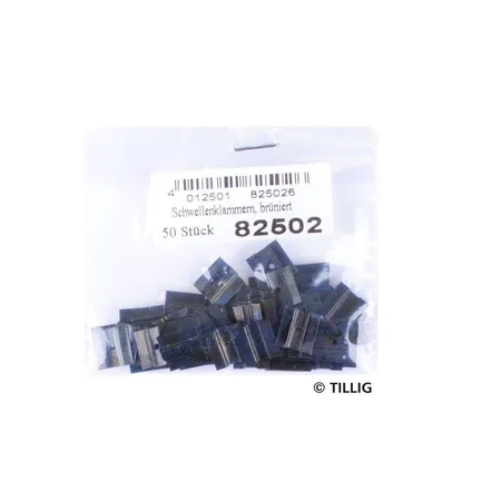 Tillig 82502 - Schwellenklammern, Spur H0