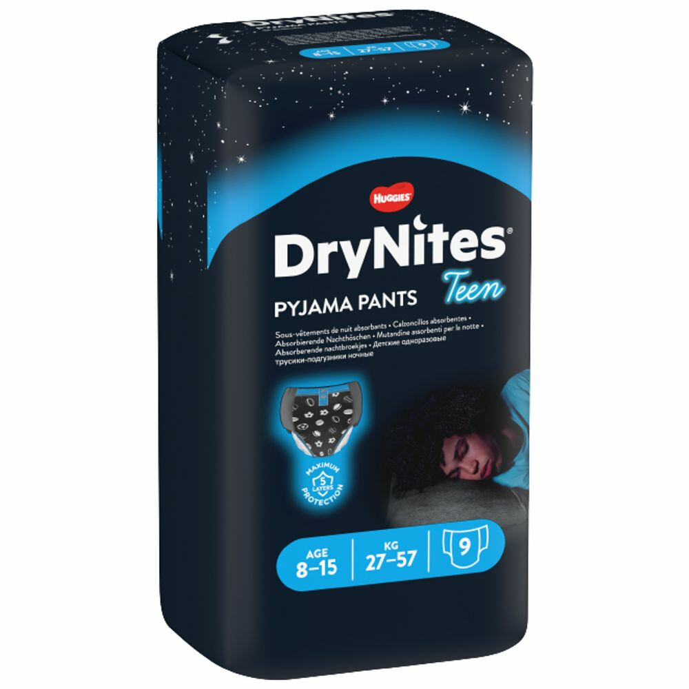 DryNites Absorberende Luierbroekjes Boy 8-15 jaar9 stuks