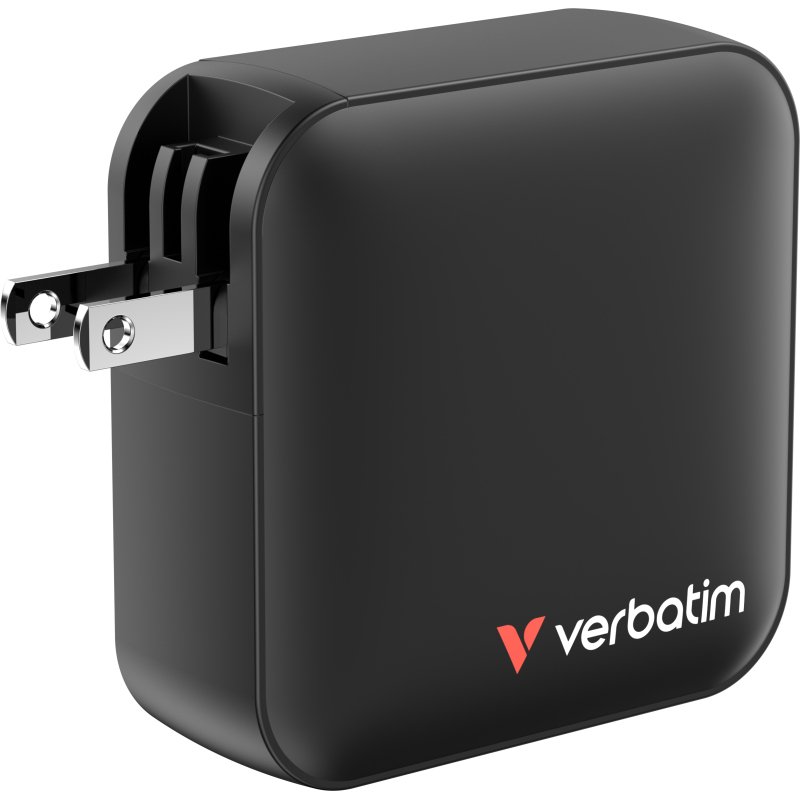 Verbatim Mini GaN Charger 165W Universel Noir Secteur Charge rapide Intérieure