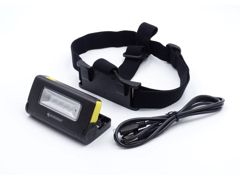Nordride Stirnlampe DUO Schwarz, 300 lm, IP 65 LED Taschenlampe