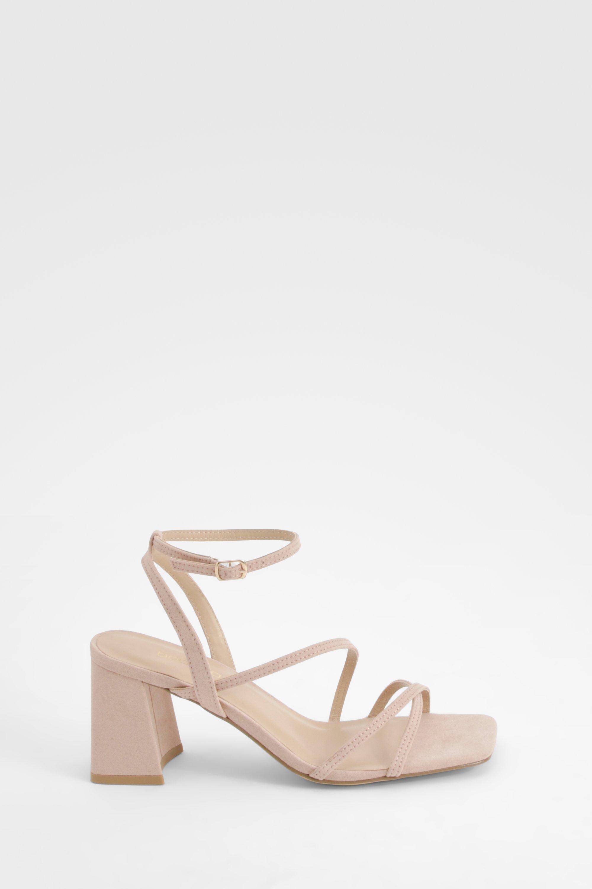boohoo Sandales À Brides Avec Talon Bloc Moyen
