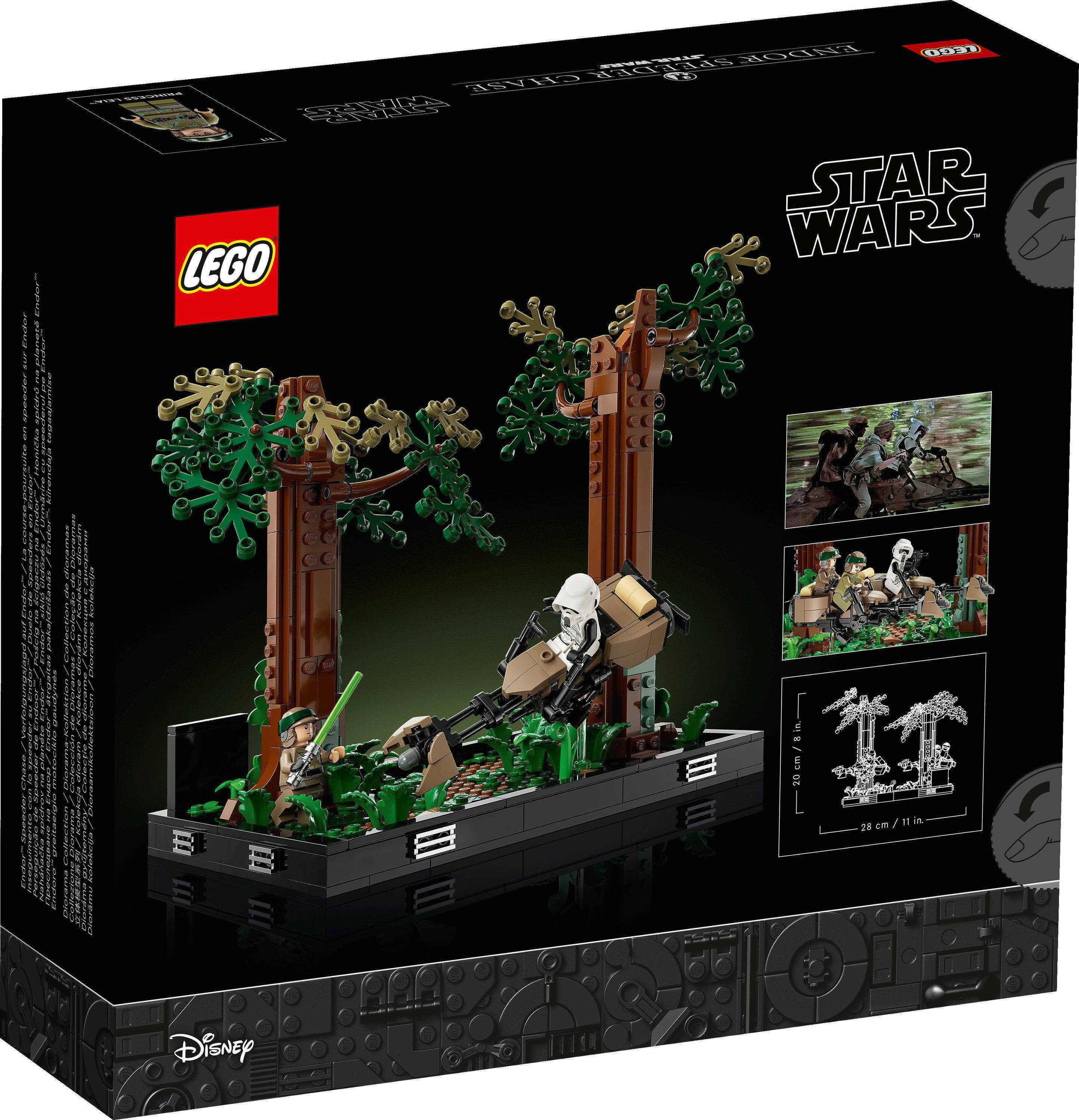 LEGO Endor™ speederachtervolging diorama 75353