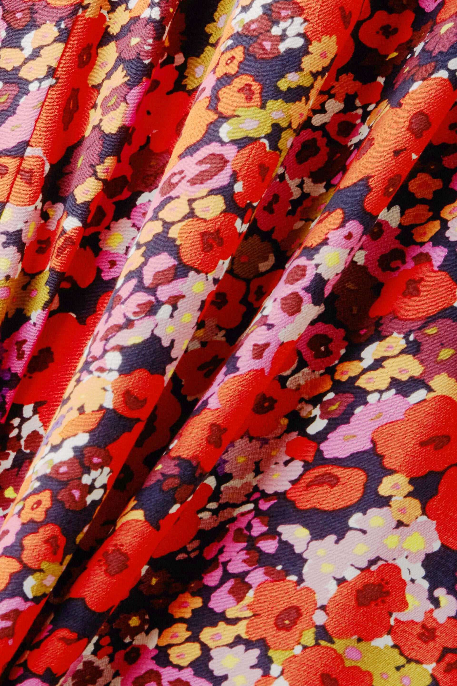 Jupe longueur midi à motif floral all-over