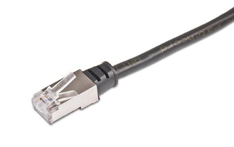 Patchkabel RJ-45 - RJ-45, Cat 5e, F/UTP, 1 m, SchwarzCat.5e-Patchkabel, 1 m
