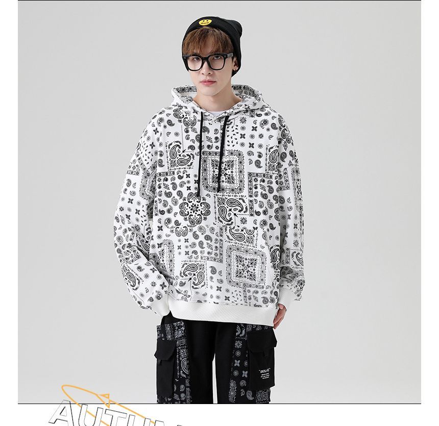 Dandyluxe - Hoodie met paisleyprint