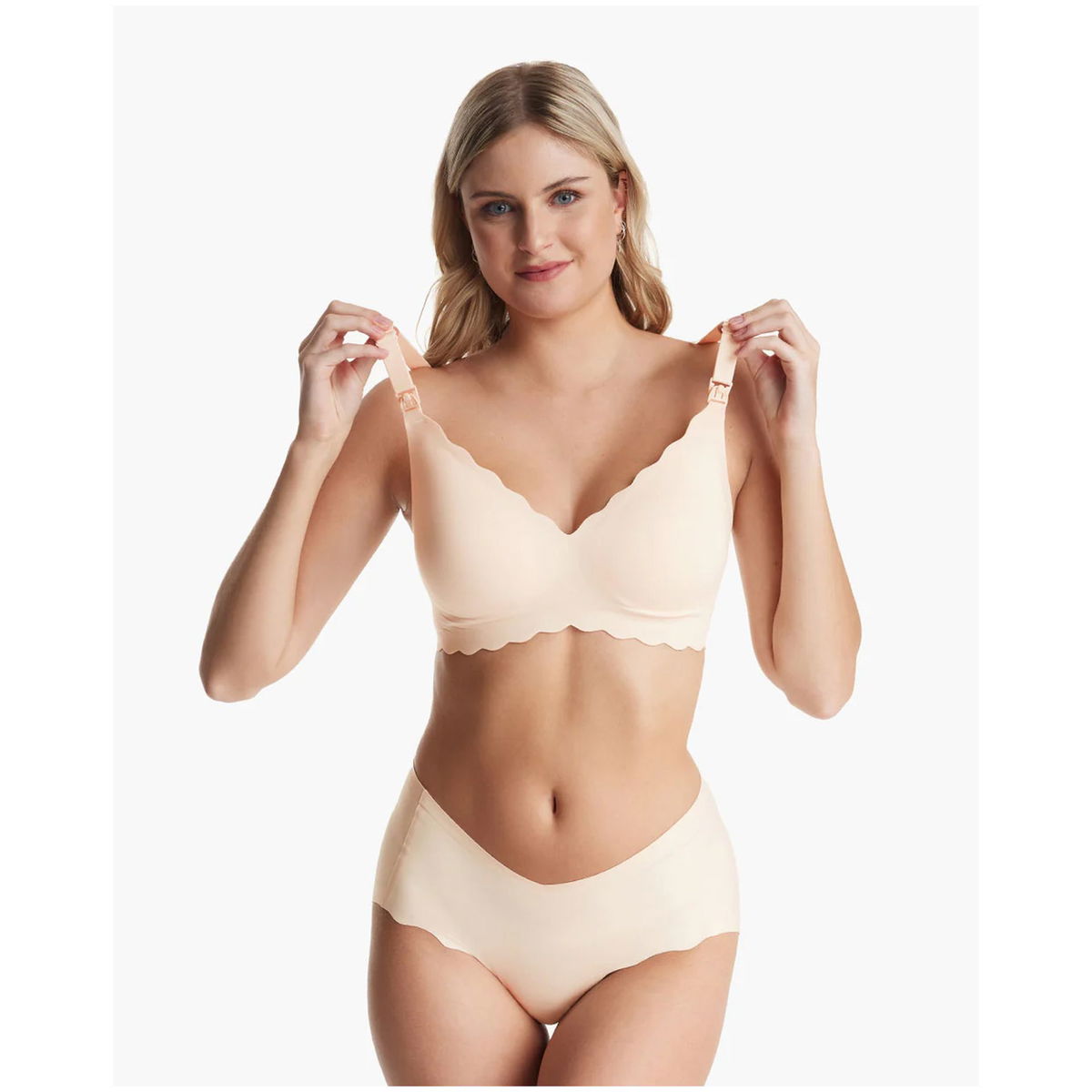 MomcozyMomcozy   YN46 Jelly Strip nahtloser Push-up Still BH beige XL