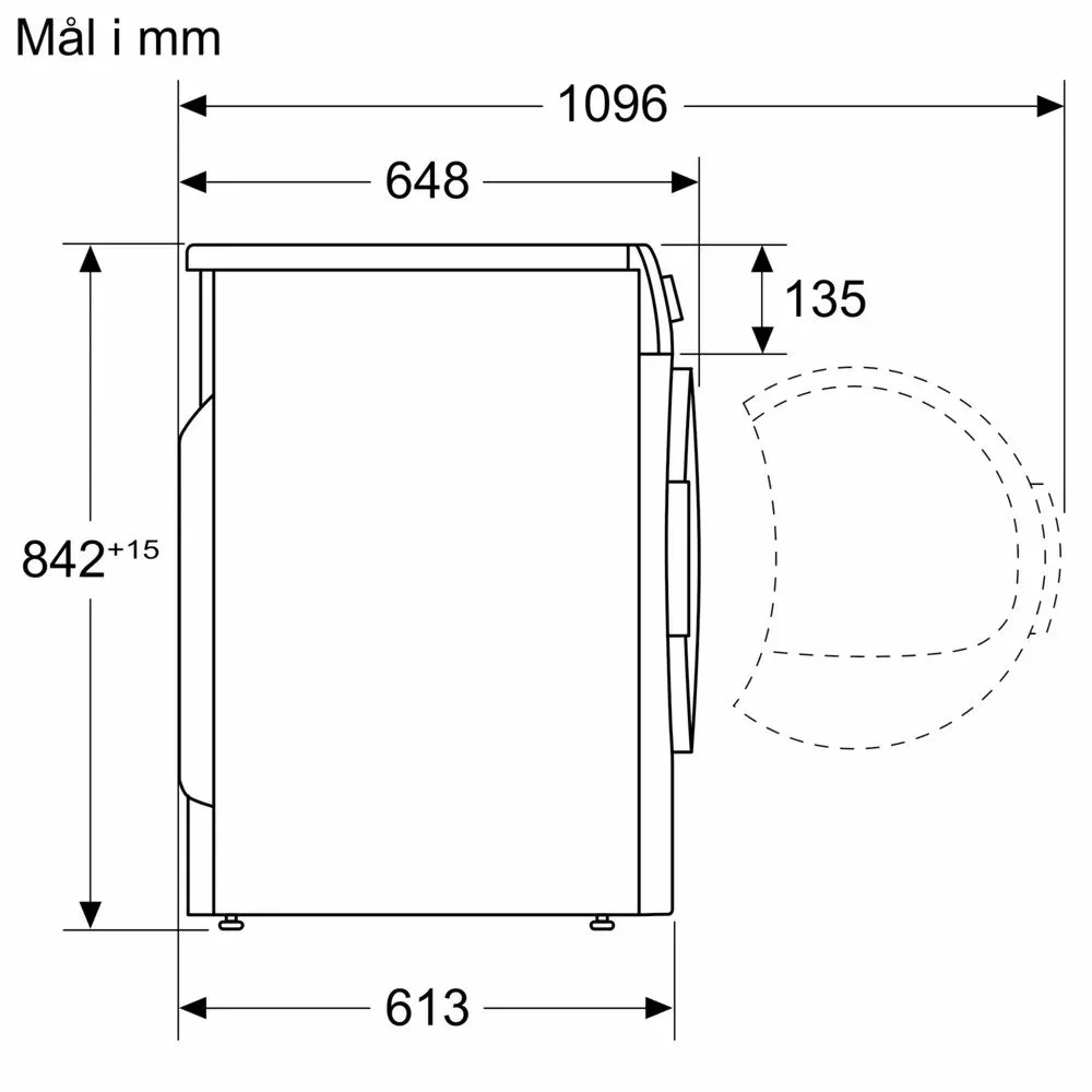 Siemens iQ500 WQ42G2ABDN Kondenstørretumbler - 9 kg.