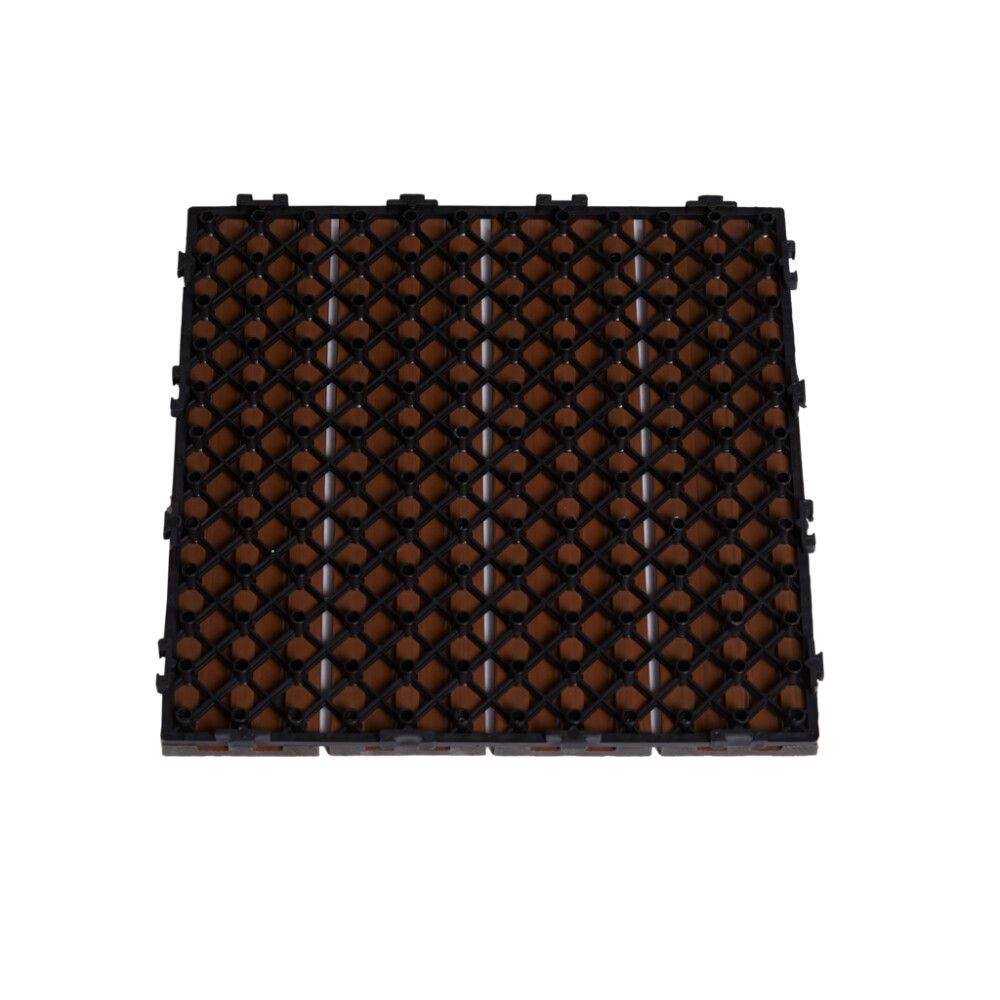 TERRASSEFLIS HORTUS KOMPOSITT 30X30CM TEAK 4-PAK