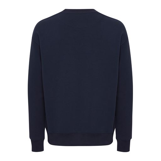 Solid Langærmet Sweatshirt, Insignia Blue, L