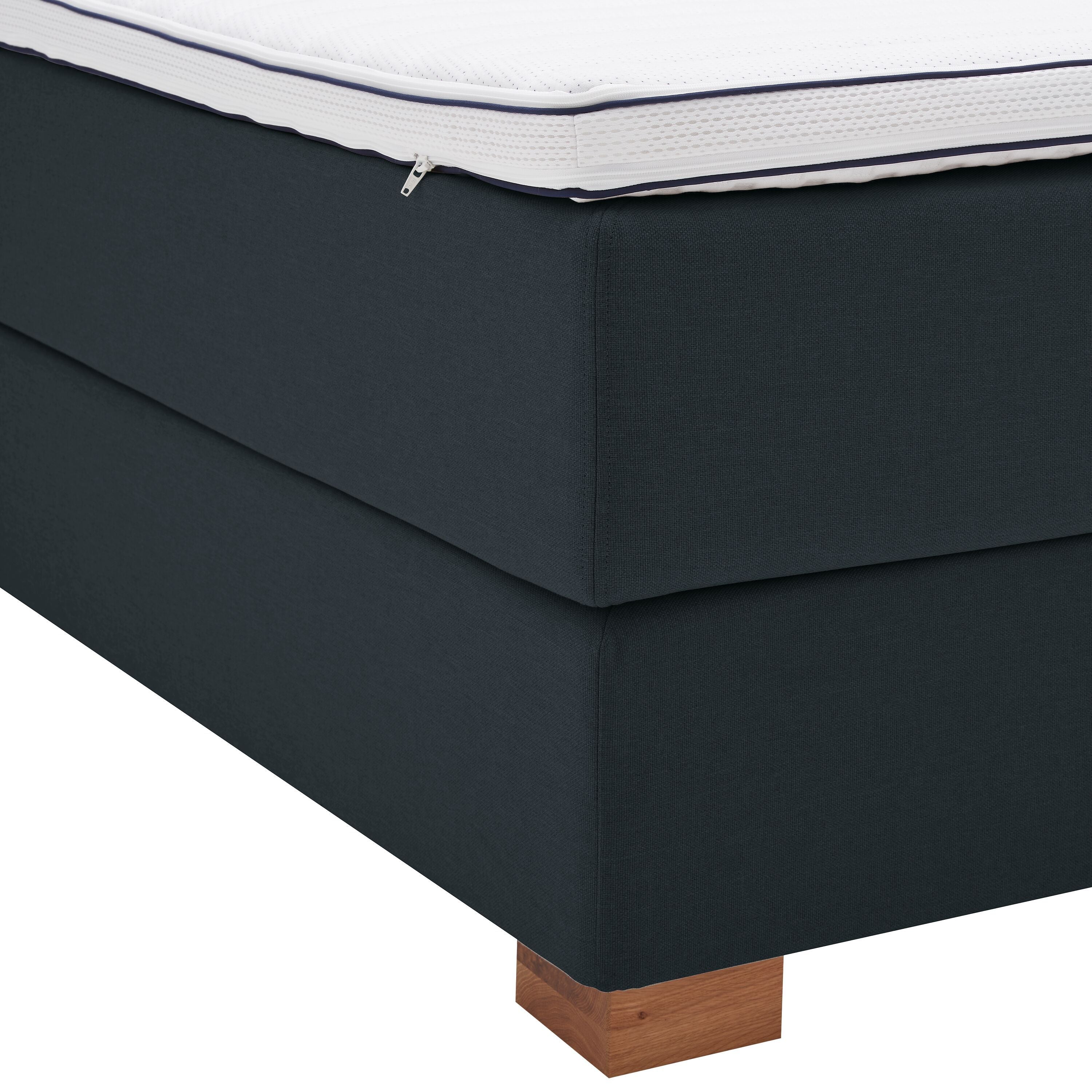 bico GOODNIGHT Boxspringbett - Blau / B: 180.0 cm x T: 200.0 cm