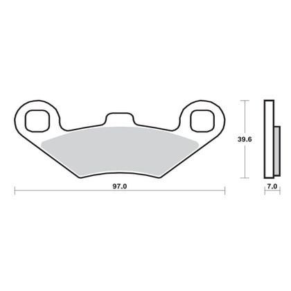 Plaquettes de freins Brembo Sinter Métal Fritté avant/arrière selon modèle