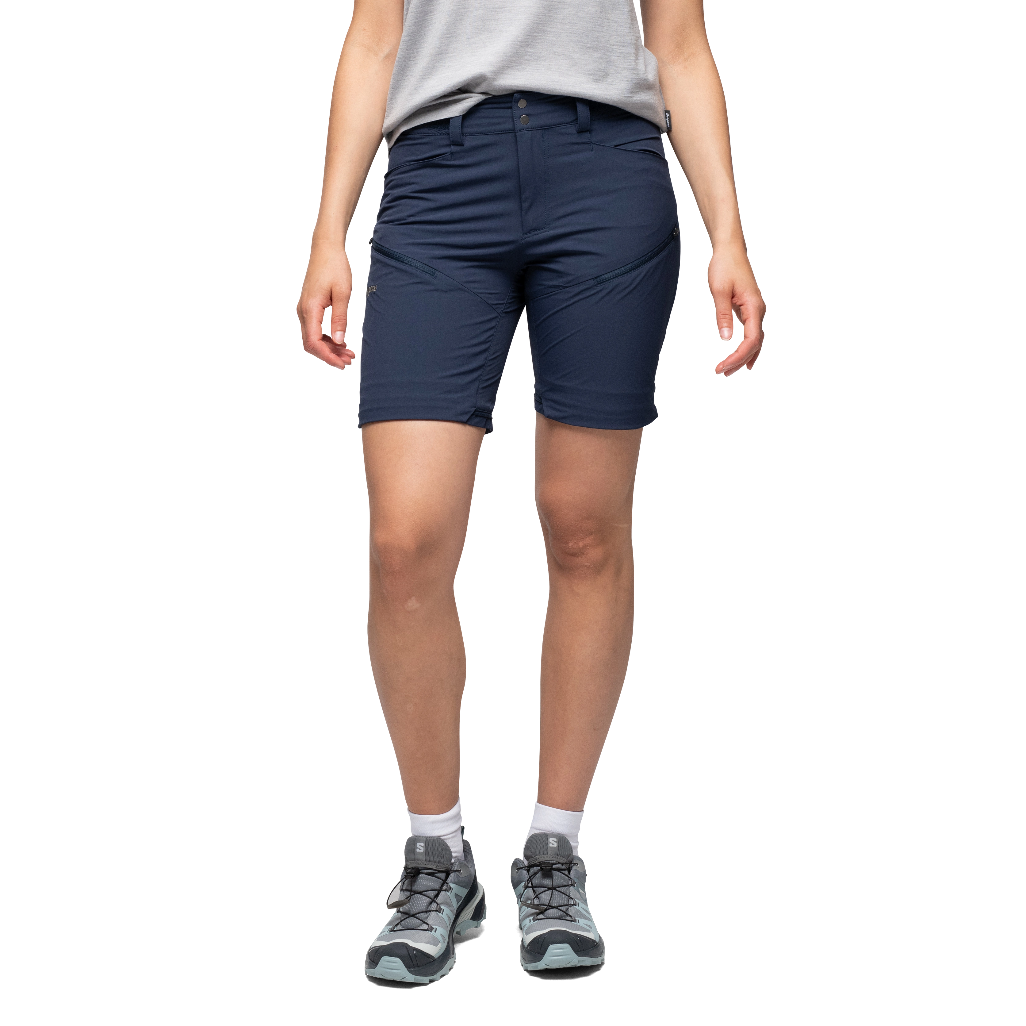 Convertible Zip-Off Softshell Pants Women Navy Blue