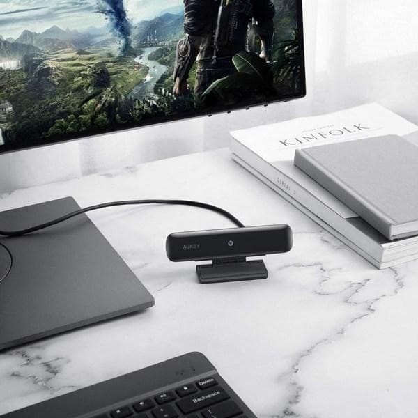 Aukey 1080p Webcam PC-W1 Sort, USB