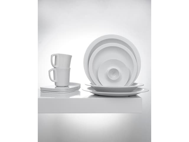 Rosti Hamlet Middagstallerken Dia. 24,5 x 2 cm Hvid