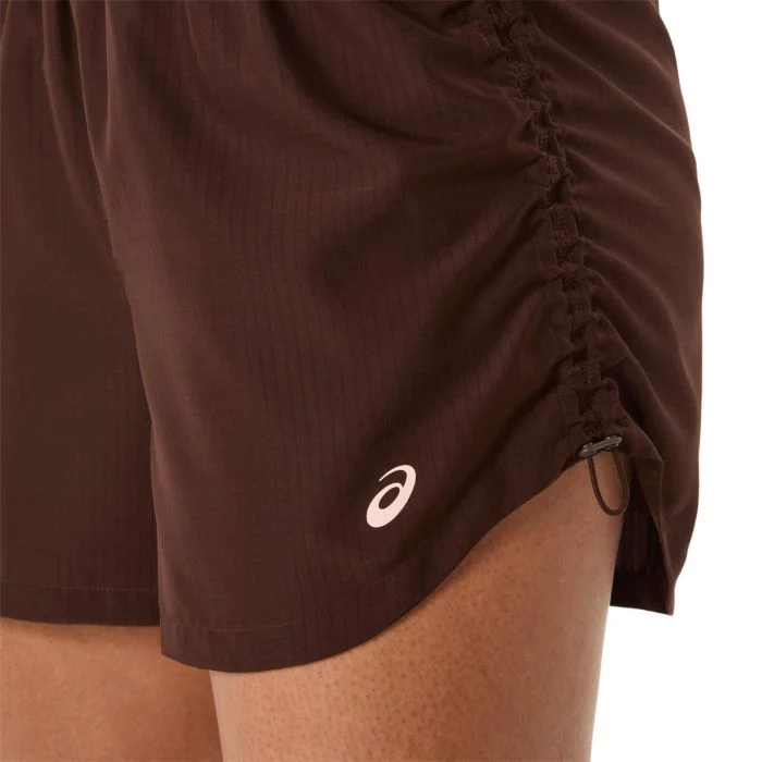 Asics Dame Shorts Nagino Run 4 Inch Shorts Brun
