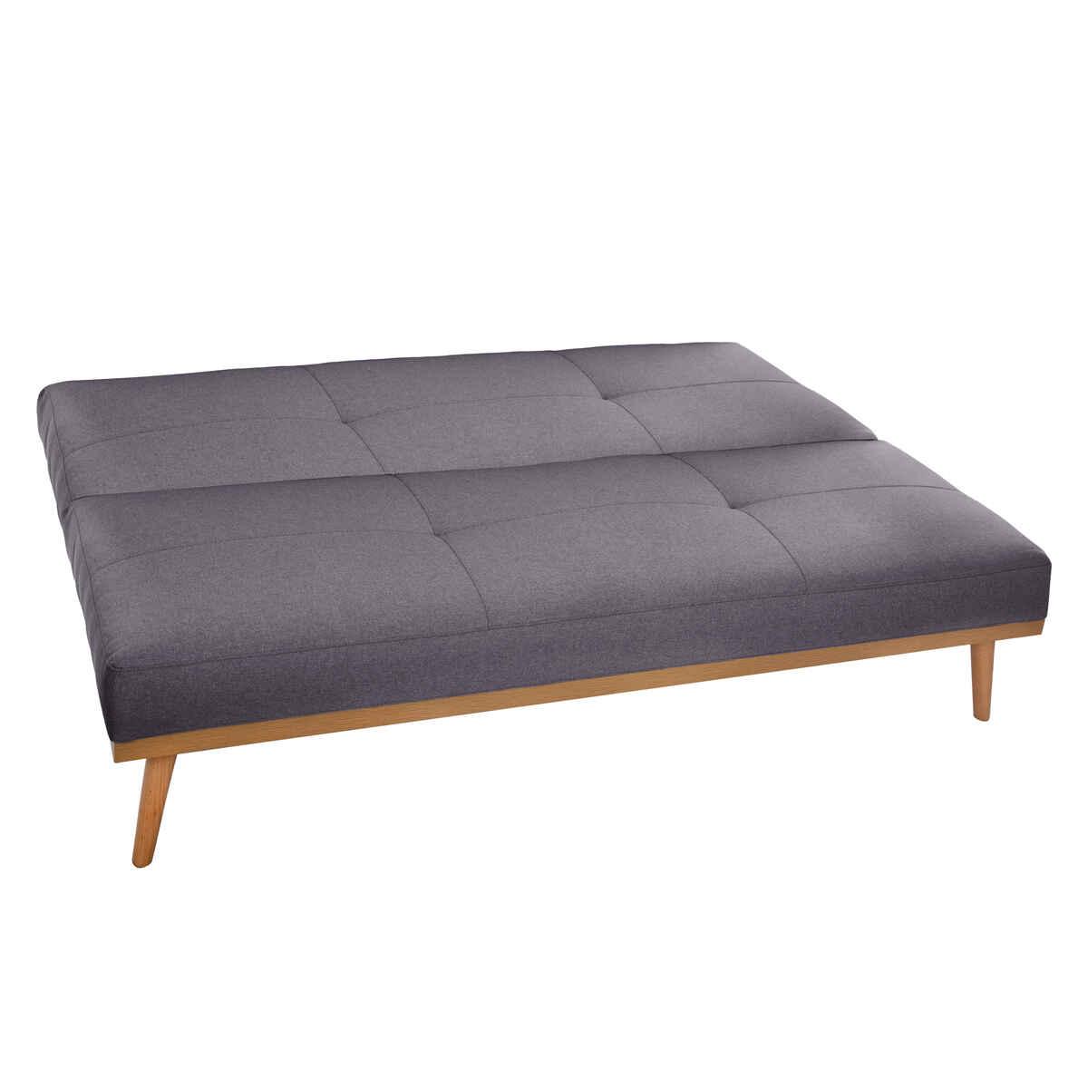 CANAPE BANQUETTE 3 PLACES DOHAN GRIS FONCE