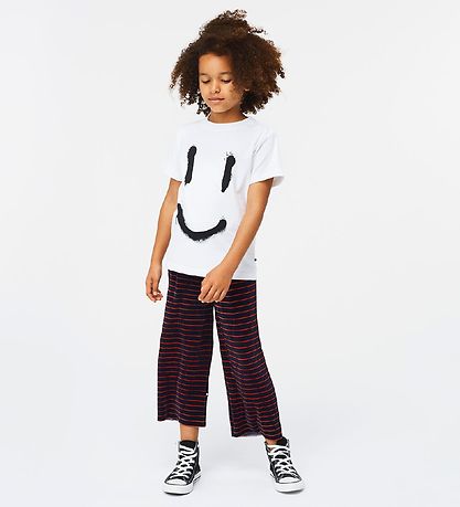 Molo Hosen - Baumwolle - Hosen - Navy - Marineroter Stripe