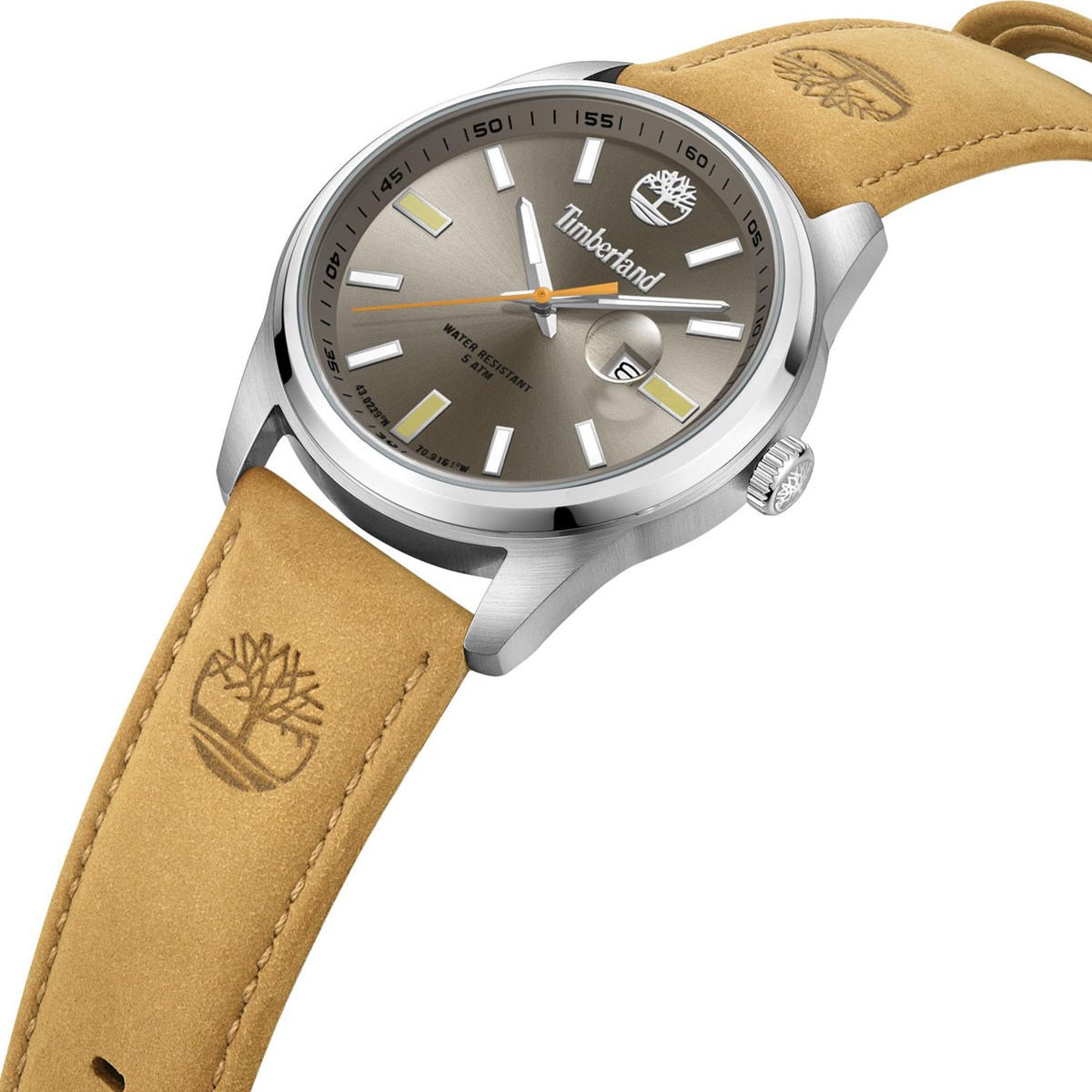Montre Timberland Orford cadran marron cuir beige