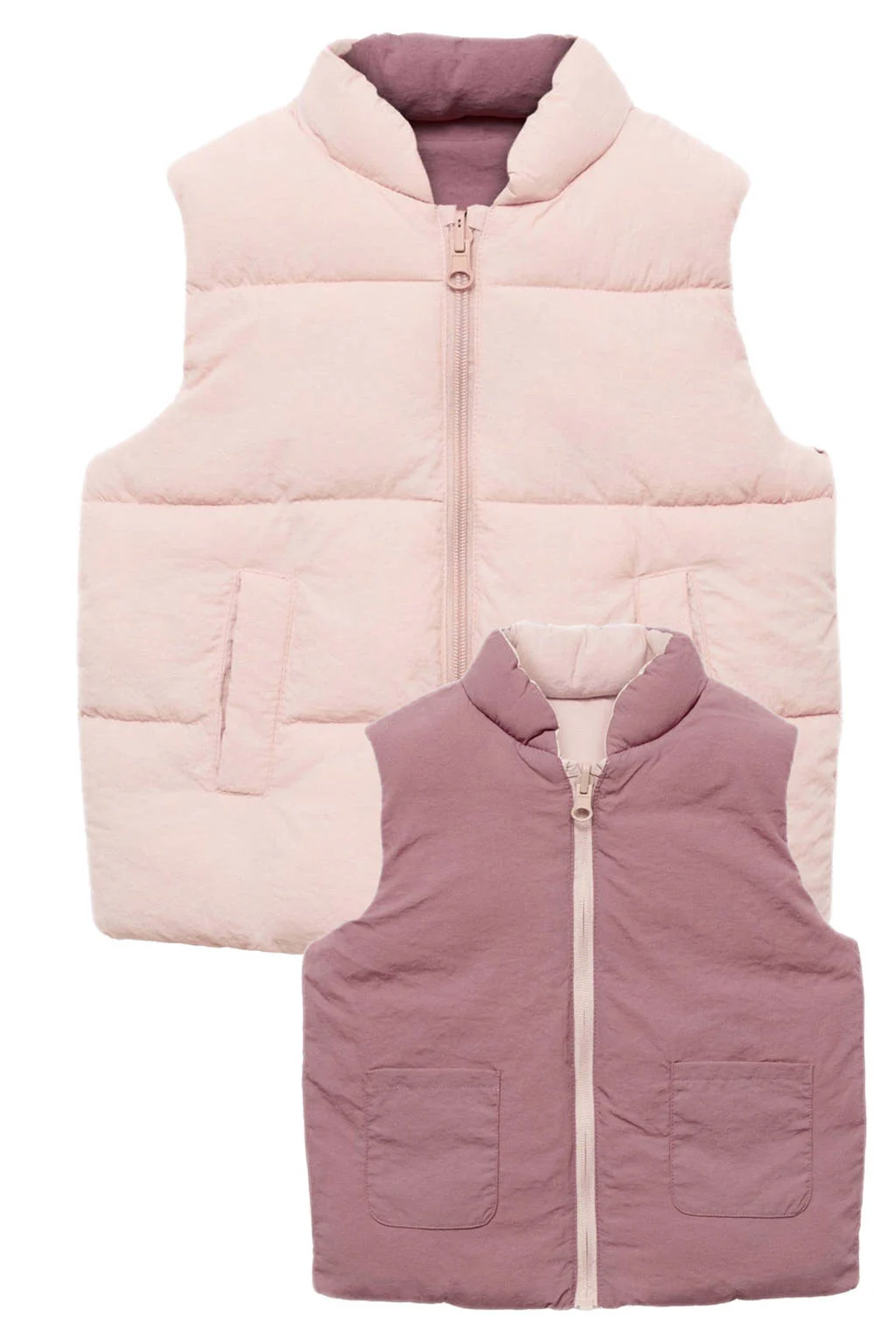 Mango Kids reversible bodywarmer oudroze