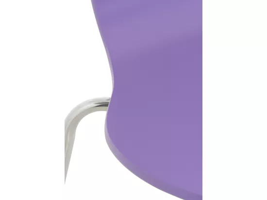 Lot de 8 Chaise de conférence - Bois - Violet - DIEGO