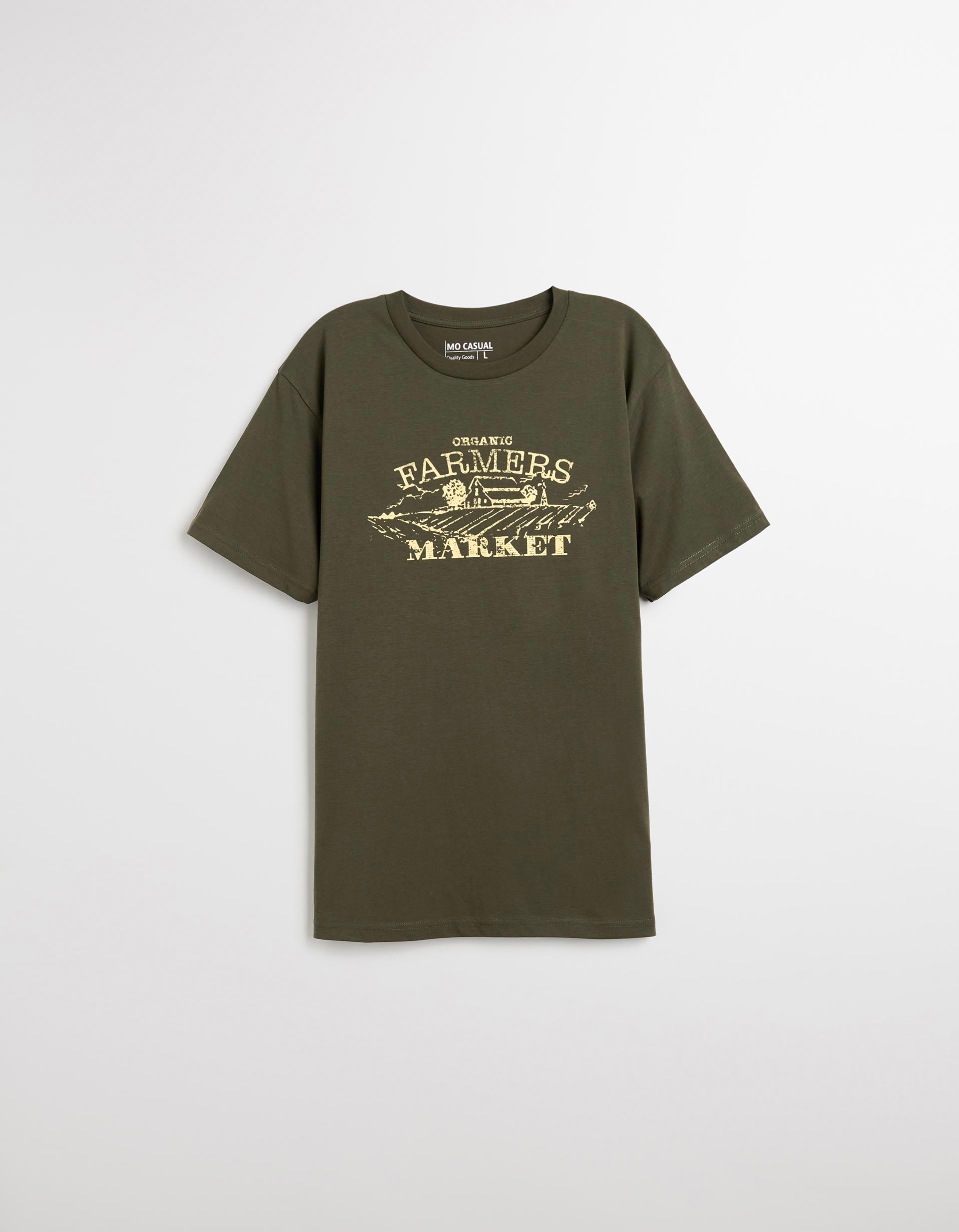 T-shirt Print, Homem, Verde Escuro