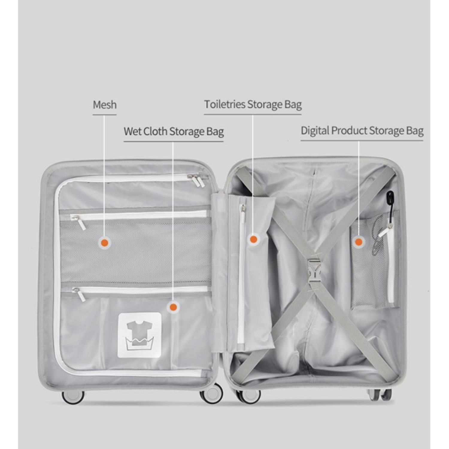 Travelbags The Lina Trolley S pastel lilac