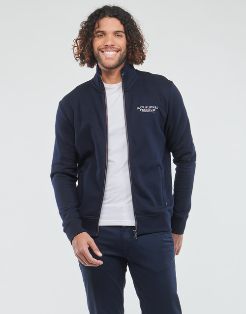 Jack & Jones - JPRBLUARCHIE SWEAT ZIP HIGH NECK - Marine