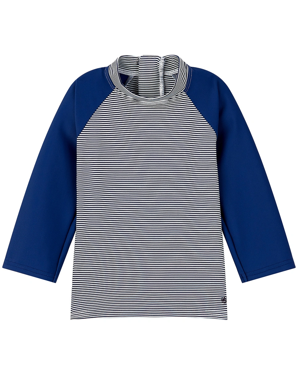 Langarm-Badeshirt BABY-PROTECT in medieval/marshmallow