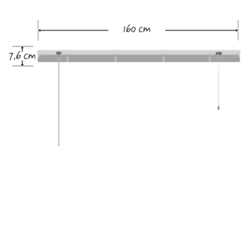 KARWEI aluminium jaloezie 25 mm wit (kleurnr. 201) 160x180 cm (bxh)