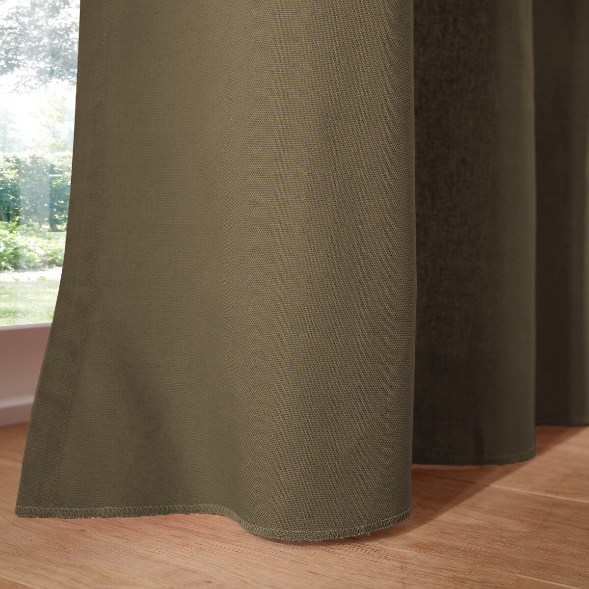 LA REDOUTE INTERIEURS<br>Cortina de algodão com ilhós Cenário